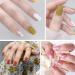 240PCS Short Fake Nails - Half-Matted Manicure Tips 12 Sizes for Beginners & Salons | Square Artificial Nail Set - Buy Online on GoSupps.com