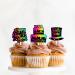 LETLIMIT 18pcs Colorful Glitter Dessert Cupcake Topper Happy New Year 2024 Theme Decorations New Years Eve Wedding Winter Party Decor Supplies - Buy Online on GoSupps.com