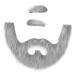 IMIKEYA 1 Jeu Fausse Barbe Simul e Cire Moustache Barbe De Costume Poil Barbes De Costume Sanglier Homme Gonflable Plus Kit Barbe pour Homme Barbe Blanche Chiffon Grey Gris