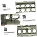 UKCOCO Egg Carton Plastic Trays Refrigerator Fridge Egg Dispenser Egg Storage Holder Clothing Household As Shown2 25X20CM - Buy Online on GoSupps.com