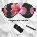 SSIMOO Hawaii Red Flower Print Eye Mask - Soft Light-Blocking Double-Sided Sleep Mask for Better Sleep Quality - Buy Online on GoSupps.com