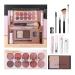 Luckxing Makeup Kit for Beginners - Complete Kit for Young Girls 11 Pieces Mascara Concealer Eyeshadow Palette Lipstick for Girls and Teens Christmas Birthday