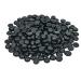 Hisredsun 290 black glass stones 1.35 kg flat marble pearls vase filling stones fire chilling pebbles artificial crystal edel stones decorative glass stones for aquarium flowerpot landscaping 17-20mm 1.35kg black