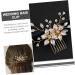 Beavorty flower hair comb bride hair comb clip wedding guest gold headband shiny metal headband bridal headdress sparking hair hoops crystal wedding headdress decorate Miss manual - Buy Online on GoSupps.com