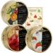 Go2 Groceries bundle Simpkins Original Gluten Free Travel Sweets Rhubarb & Custard Drops (175G) Strawberry & Cream (200G) Mixed Fruit (200G) with 1 Game Card - Buy Online on GoSupps.com