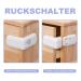 Altcompluser 4-Piece Child Safety Lock Set - No Drill Drawer & Closet Locks for Baby Protection | Easy Adhesive Safety Locks for Cupboards & Refrigerators - Buy Online on GoSupps.com