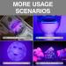 Uv Light Ultraviolet Mini Torch 9 LED 395nm Blacklight Flashlight for Pet Urine and Stain Detector Uv Torch for Resin Curing On Carpets Floor Counterfeit Money - Buy Online on GoSupps.com