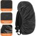 Lusofie Waterproof Backpack Rain Cover, Reflective Strip, Anti-Dust | Orange Black | S (30-40L) - Ideal for Hiking, Cycling, Camping, Traveling - Buy Online on GoSupps.com