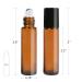 LotFancy 6pc 10ml Amber Glass Roller Bottles with Stainless Steel Roller Balls & Droppers - Buy Online on GoSupps.com