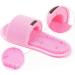 Langya Shower Foot Scrubber | Soft Bristle Foot Cleaning Brush | Non-Slip Base for Smoothing & Massage | Pink Couples Footwear for Men & Women - Buy Online on GoSupps.com