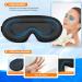 3D Sleep Eye Mask - Zero Eye Pressure Contoured Sleeping Mask for Travel Yoga & Naps - 100% Light Block Soft Comfort Cover for Men & Women (Black - Buy Online on GoSupps.com