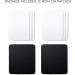 ZEFFFKA Premium Quality Fabric Iron-on Patches - 12 Piece Black and White Repair Kit - 100% Cotton - Size 3 x 4-1/4 - Strong Glue - Indoor and Outdoor Use - Buy Online on GoSupps.com