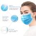 Wecolor 100 Pcs Disposable 3 Ply Earloop Face Masks - Blue (Pack of 1) | Suitable for Home, School, Office & Outdoors - 100 Count - Buy Online on GoSupps.com
