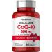Piping Rock CoQ10 300mg Softgels | 300mg Per Capsule | 60 Pills | with Black Pepper | Coq10 Coenzyme Supplement | Mega Q-Sorb Enhanced Absorption | Non-GMO Gluten Free