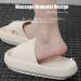 MOLATIN Cloud Slide Slippers | Thick Sole Home Pillow Slipper | Non-Slip Quick Drying | Super Soft Open Toe Platform Shoes - White - Buy Online on GoSupps.com