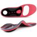 PCSSole orthopedic insole high arch support shoe inserts flat foot deposits shoes insole work shoes for flat feet plantar fascititis foot pain L: men (10.5-12) 30cm 320-Red