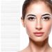 Healeved 12 Sheets Eyebrow Stencil Kit Brow Stickers Eyebrow Stencils Disposable Eyebrow Tape Adhesive Eyebrow Template