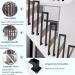 Square Tube Indoor Stair Handrail Corridor Support Rod U-Shaped Side Mount Stair Railing Step Grab Bar Guardrail - Buy Online on GoSupps.com