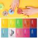 Imtiti Neon Gel Nail Polish Kit - 12 Pcs Set with Base & Top Coat - Green Pink Blue Red Glitter Colors - Long Lasting Soak Off UV Gel Polish - DIY Nail Art Starter Kit for Women & Girls - Buy Online on GoSupps.com