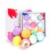Auyeetek Bath Bombs for Women Gifts 9 Pcs Organic Natural Fizzies Spa Kit as Gifts for Women Kids Teenage Girls Ladies on Birthday Valentines Christmas Easter Anniversary Mothers Day 1 Count (Pack of 9)