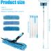KHZSPP Window Squeegee Kit 2 in 1 Cleaning Squeegee Kit Rotatable Double Sides Window Washing Kit for Window Car Shower Glass Door Mirror Indoor Outdoor(Blue) - Buy Online on GoSupps.com