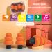 Soft Memory Foam Ear Plugs - 28dB Noise Reduction Ideal for Sleep Concerts & Travel - Anti Snore Earbuds (Orange - Buy Online on GoSupps.com