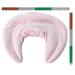 Premium Organic Neck Pillow with Stand-Up Collar | Pink & White Rapeseed Heat Pad - Ultimate Comfort for Travel & Relaxation - Buy Online on GoSupps.com