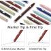 AECHY Colored Curve Dual Tip Pens - 6 Shapes, 8 Colors - Planner Journaling Drawing School Supplies - Curve + Fine Tips (8 pcs) - Buy Online on GoSupps.com