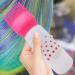 itrimaka Root Comb Applicator Bottle - Bottle Applicator Brush with Graduated Scale | Hair Oiling Applicator Bottle for Hair Dye Oil Comb Precise for Scalp and Hair Care Red - Buy Online on GoSupps.com