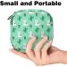 Cute Lama Alpaca Cactus Flower Storage Bag | Women's Menstrual Pad & Cup Zipper Bag for Teens & Girls - Buy Online on GoSupps.com