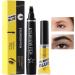  Dubbulon Eyebrow pencil eyebrow pencils for women long-lasting waterproof eyebrow pencil | 4-prong liquid eyebrow pencil with eyebrow gel natural-looking eyebrow pencils for - Buy Online on GoSupps.com