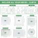 114Pcs Sublimation Blanks Set for Mother's Day Gifts - DIY Makeup Bag, Keychain, Pillow Cover, and More - Buy Online on GoSupps.com
