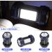 Rechargeable LED Camping Lantern 1500LM | 8 Light Modes, USB Power Bank | Portable Emergency Flashlight for Outages, Hurricane, Hiking - Blue - Buy Online on GoSupps.com