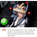 Baby Car Seat Head Support - Safe Headrest Band for Sleep Positioner | Toddler Neck Protection Belt - Brown - Buy Online on GoSupps.com