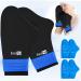 SuzziPad Hand Ice Pack Cold Gloves for Chemotherapy Neuropathy Hold & Cold Therapy for Carpal Tunnel Relief Microwavable Heated Gloves for Hands Pain Relief Black