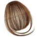 Glamza Clip In Fringe - Light Brown with Sideburns | Front Hairpiece Topper for Women - Buy Online on GoSupps.com