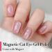 Double Rhythm Jelly Glass Cat Eye Gel Polish 15ML - Holographic Glitter Magnetic Nail Polish for DIY at Home - Translucent Sheer Color (Pink Orange-MC1102 - Buy Online on GoSupps.com