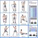 Buy Hommie Pilates Bar Kit with Resistance Bands | 3-Piece Yoga & Strength Training Set for Men & Women | Adjustable 9 18 27 kg Resistance - Buy Online on GoSupps.com