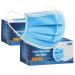 100 PCS -3-Layer Protective Disposable Face Masks Breathable Face Mask High Filterability Sutaible For Sensitive Skin (Blue)