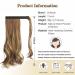 Buy Sofeiyan 38cm Curly Ponytail Hair Extensions - Natural Synthetic Wrap Around Brown & Blonde - Buy Online on GoSupps.com