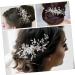 minkissy Wedding Hair Accessories Hair Clips Hair Barrettes Tiara Hair Pin Bride Hairpin Bridal Hair Accessory Girl Headpiece Bride Headpieces for Wedding Hair Comb Rhinestones Leaf Women's - Buy Online on GoSupps.com