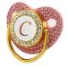 Gold Baby Pacifier Set - Rhinestone Covered Lightweight Pacifier for 6-18 Months (Letter C) - International Shipping Available - Buy Online on GoSupps.com