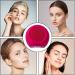 Anulely Face Cleansing Brush Electric Facial Brush Delicate Silicone Face Wash Brush Waterproof Face Cleansing Brush for Effective Face Cleansing Pink/Red - Buy Online on GoSupps.com