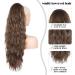 26 Inch Ponytail Extension Long Wavy Hair Extensions Synthetic Hair Pieces for Women Soft Natural Pony Tails Extensions Drawstring Ponytail Hair Extension for Daily Use (Chestnut Brown) Drawstring-Chestnut Brown - Buy Online on GoSupps.com