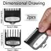 Professional Hair Clipper Guard Clipper Combs 2 Lengths 1.5mm&4.5mm Clipper Plastic Attachment Comb with Metal Clip Fits All Full Size Clippers (Black) - Buy Online on GoSupps.com