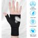 AOOWU Compression Support Thumb Rail - 2 Pack Arthritis Gloves Elastic Bandage Wrist Support for Men & Women Breathable & Comfortable - Buy Online on GoSupps.com
