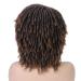Lady Hanne Black Brown Short Curly Dreadlock Wig | Heat Resistant Synthetic Wig for Women 1B/30 - Buy Online on GoSupps.com