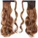 Guilopoer Wrapped Ponytail 55 cm Long Curly Hairpiece Braid Clip in Ponytail Wavy Curly Synthetic Hair Extension for Women (4/30) - Buy Online on GoSupps.com