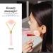 Jade Rolling Massager & Facial Beauty Tools - Skin Tightening Face Roller & Guasha Board | Spa Quality Massager for Body & Eyes - Miss Darcy Pink - Buy Online on GoSupps.com