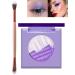 Purple Glitter Eyeshadow Palette- 2 in 1 Multichrome Metallic Shimmer High-Pigmented Aurora Eye Shadow Powder  LongLasting Holographic Duochrome Chameleon Highlighter Eyeshadow Korean Eye Makeup-S10